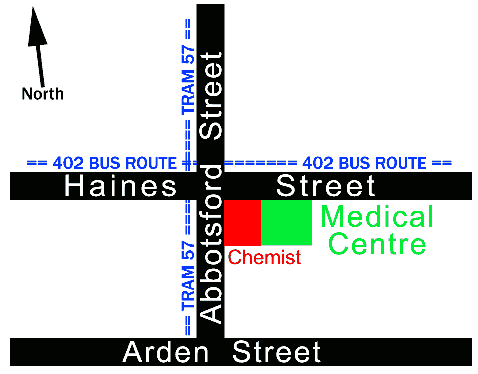 Map of clinic location